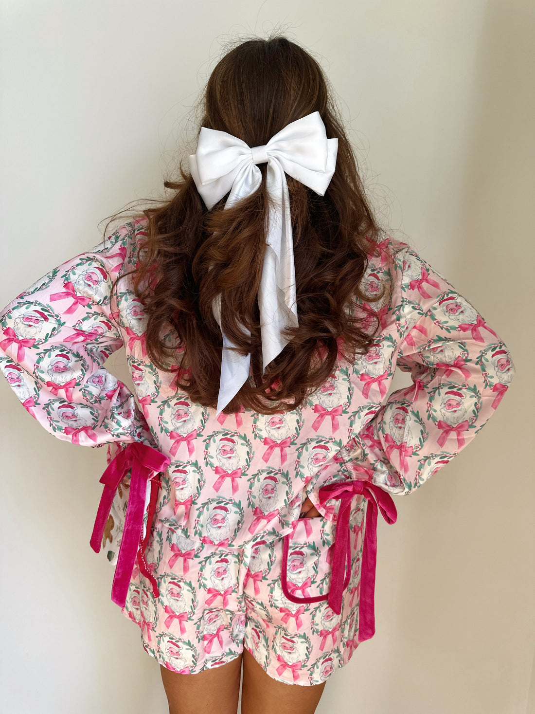 Festliches Weihnachtsmann-Pyjama-Set