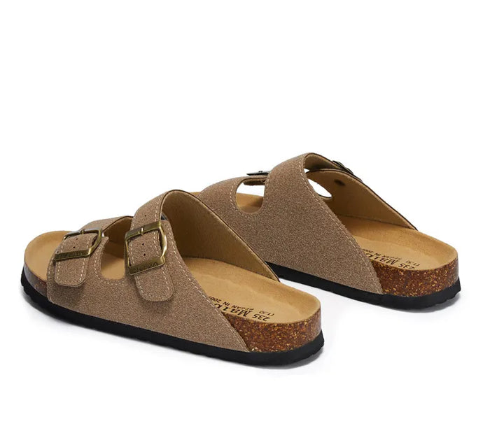 Birken Maibulun Wildledersandale - Sand